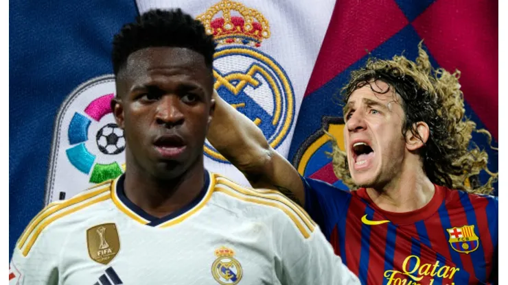 Vinicius y Carles Puyol.
