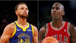 Stephen Curry y Michael Jordan.