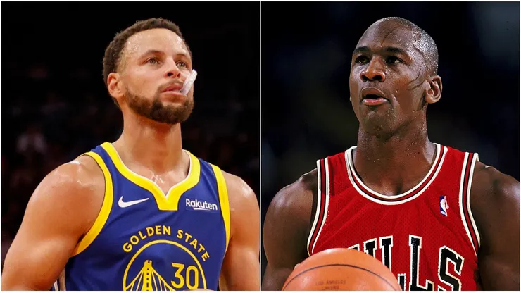 Stephen Curry y Michael Jordan.