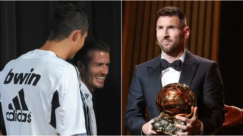 Cristiano Ronaldo, David Beckham y Lionel Messi.