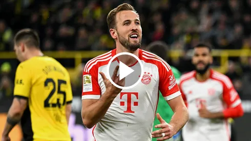 Harry Kane anotó 3 goles en Bayen Munich vs. Borussia Dortmund.