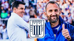 Mauricio Larriera y Hernán Barcos.