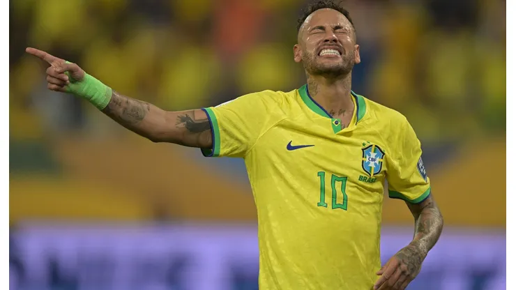 Neymar en un encuentro con Brasil.