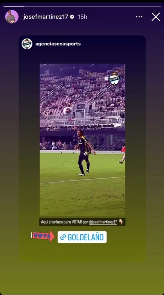 La primera reacción de Martínez tras la noticia de Suárez a Inter Miami. (Foto: Instagram / @josefmartinez17)