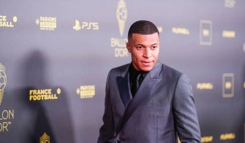 Kylian Mbappé en la gala 67 del Balón de Oro: Getty Images