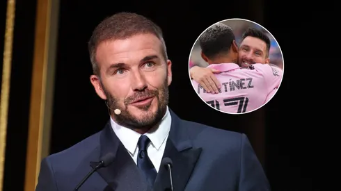 David Beckham, Josef Martínez y Lionel Messi.