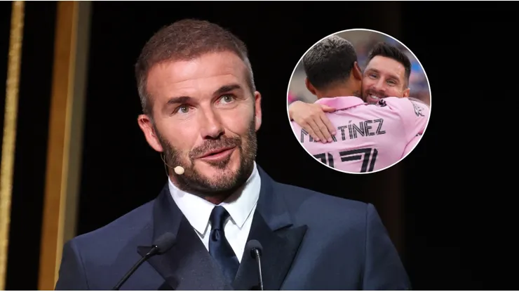 David Beckham, Josef Martínez y Lionel Messi.