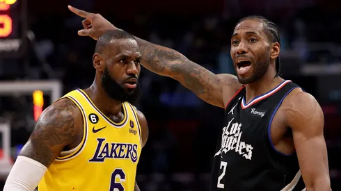 LeBron James y Kawhi Leonard, en un duelo entre Lakers y Clippers.