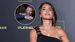 Leo Messi, David Beckham y Antonela Roccuzzo en el Balón de Oro 2023.