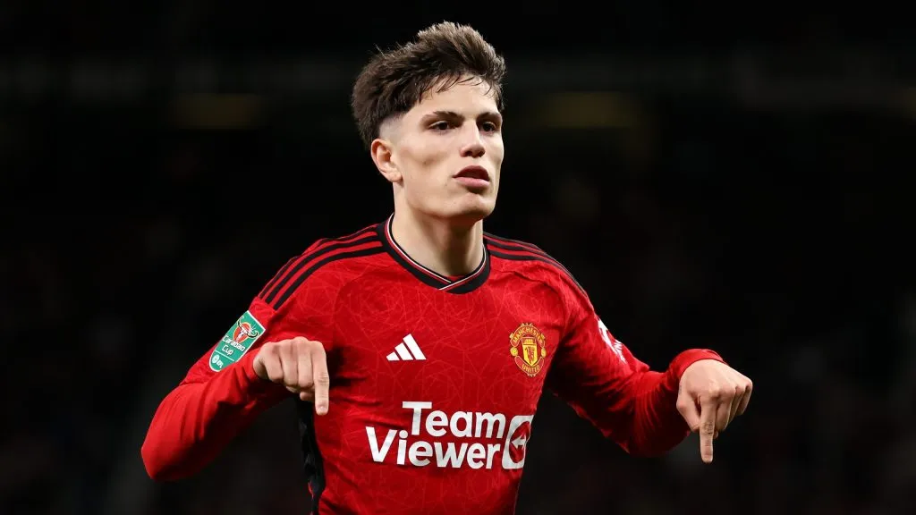 Alejandro Garnacho, titular ante Newcastle.