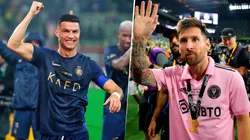 Cristiano Ronaldo y Lionel Messi siguieron compitiendo en 2023 a pesar de los miles de kilómetros que los separan. Getty Images.