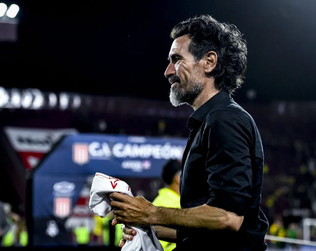 Eduardo Domínguez, Estudiantes 2024. Foto: Getty.