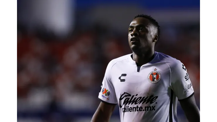 SAN LUIS POTOSI, MEXICO - SEPTEMBER 01: Alex Ibarra of Tijuana looks on during the 12th round match between Atletico San Luis and Tijuana as part of the Torneo Apertura 2022 Liga MX at Estadio Alfonso Lastras on September 1, 2022 in San Luis Potosi, Mexico. (Photo by Leopoldo Smith/Getty Images)
