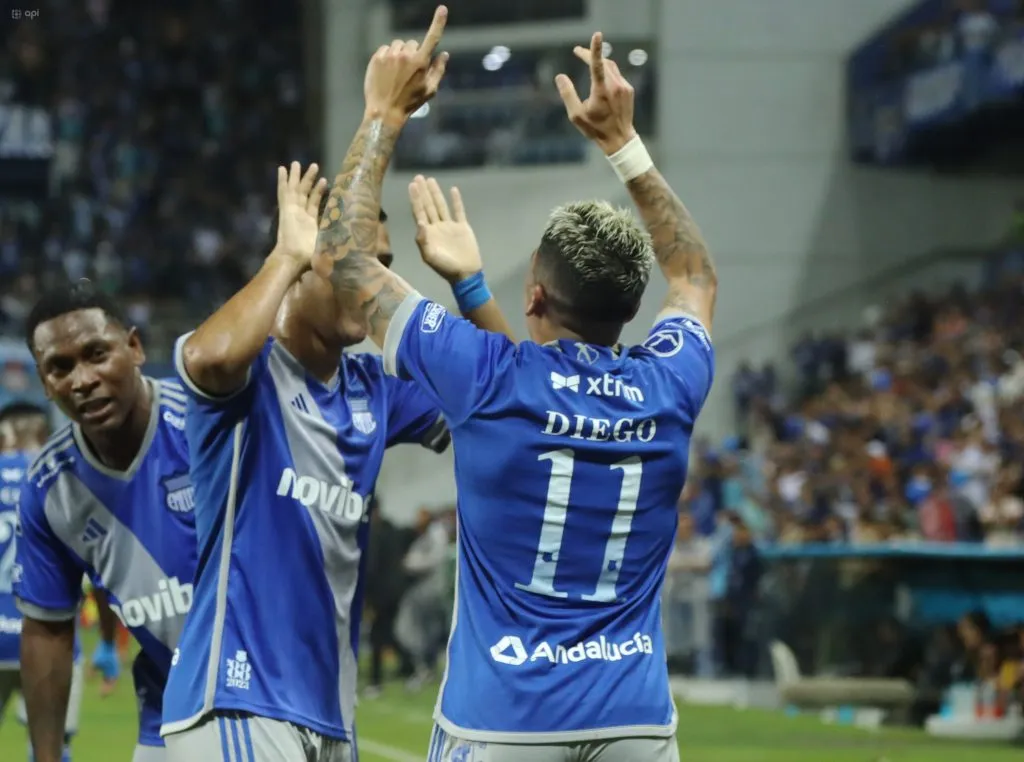 Diego García solo anotó 2 goles en todo el 2023 con la camiseta de Emelec. (Foto: API)