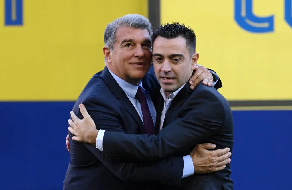 Joan Laporta y Xavi Hernández, listos para el Barcelona 2024: Getty Images