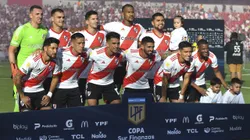 AVELLANEDA, ARGENTINA - NOVEMBER 26: Players of River Plate pose for a photo prior a match between River Plate and Instituto as part of group A of Copa de la Liga Profesional 2023 at Estadio Libertadores de America - Ricardo Enrique Bochini on November 26, 2023 in Avellaneda, Argentina. (Photo by Marcelo Endelli/Getty Images)