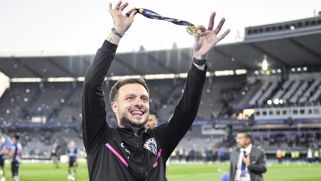 Martín Anselmi ganó dos torneos internacionales con Independiente del Valle. Foto: Getty.