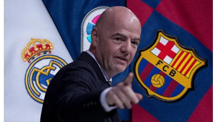 Gianni Infantino, Barcelona y Real Madrid.