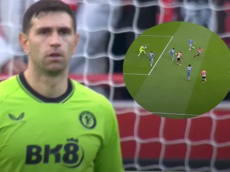 VIDEO: el atajadón del Dibu para salvar al Aston Villa