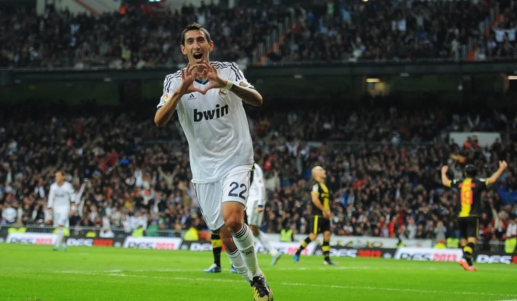 Ángel Di María en uno de sus encuentros con Real Madrid: Getty Images