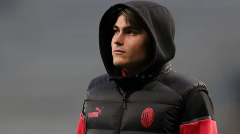 Luka Romero en un encuentro con AC Milan.