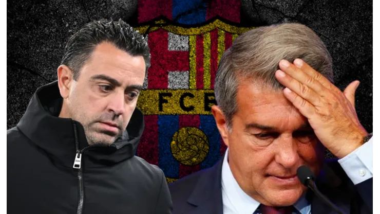 Xavi y Joan Laporta.