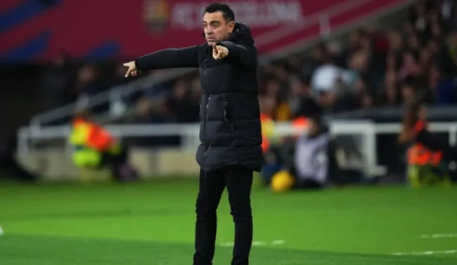 Xavi Hernández, entrenador del Barcelona en el encuentro ante Girona: Getty Images