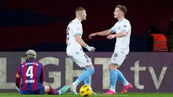 Primer gol de Girona en su victoria ante Barcelona.