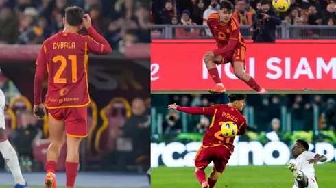 Paulo Dybala y una gran asistencia antes de salir lesionado en Roma vs. Fiorentina.