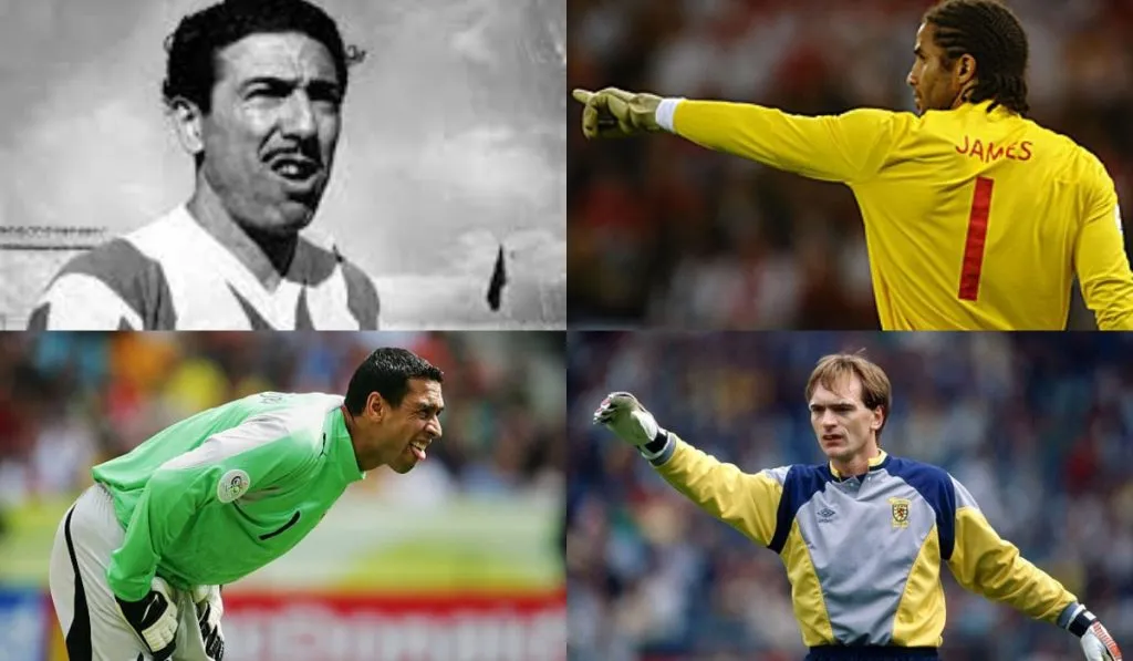 Ángel Labruna, David James, Ali Boumnijel y Jim Leighton: Getty Images
