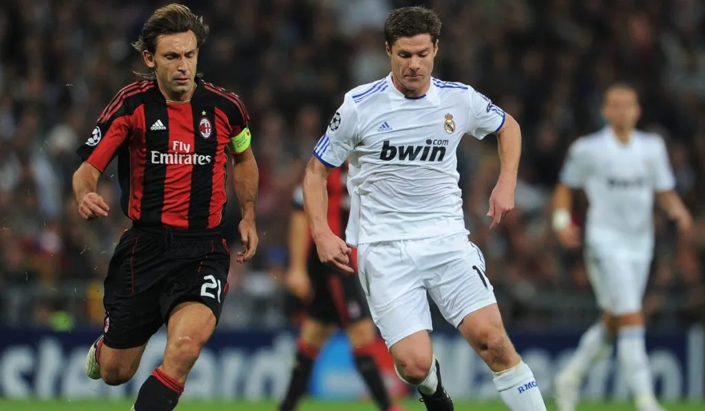 Andrea Pirlo, vs. Real Madrid y en el Bernabéu por la Champions 2010/2011: Getty Images