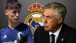 Carlo Ancelotti y Arda Guler.