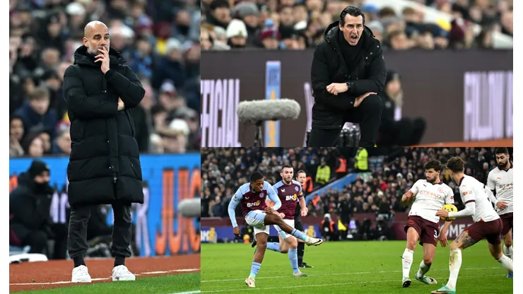 Pep Guardiola y su derrota ante Aston Villa de Unai Emery.