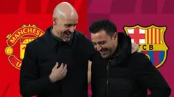 Erik Ten Hag y Xavi Hernández.