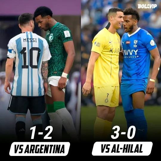 Ali Al-Bulayhi contra Messi y CR7. (Foto: Instagram / @bolavipmx)