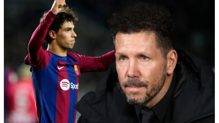 Joao Félix y Diego Simeone.