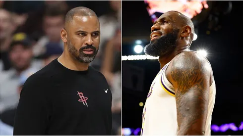 Ime Udoka y LeBron James.