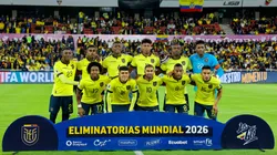 QUITO, ECUADOR - NOVEMBER 21: Players of Ecuador pose prior a FIFA World Cup 2026 Qualifier match between Ecuador and Chile at Estadio Rodrigo Paz Delgado on November 21, 2023 in Quito, Ecuador. (Photo by Franklin Jacome/Getty Images)