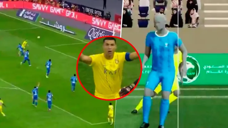 A Cristiano Ronaldo le anularon un gol con mucha polémica.