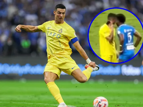 La burla de Cristiano Ronaldo a una figura de Al Hilal: "No te escucho"