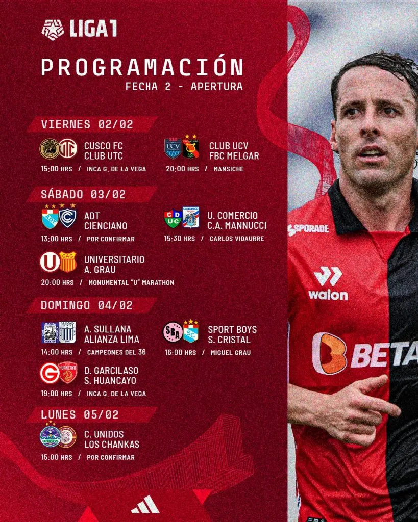 Conoce los partidos y canales para segunda fecha de Liga 1. (Foto: Liga 1).