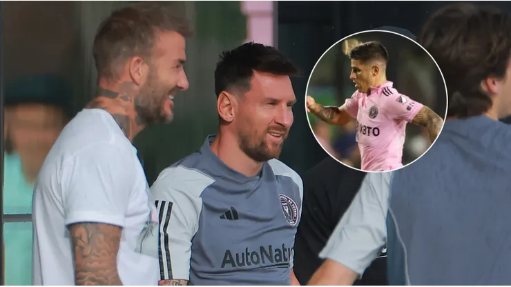 David Beckham, Lionel Messi y Nicolás Stefanelli.