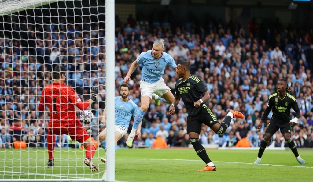 Erling Haaland vs. Real Madrid en las últimas semifinales de la Champions: Getty Images