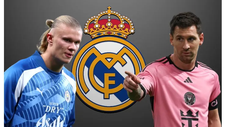 Erling Haaland y Lionel Messi.