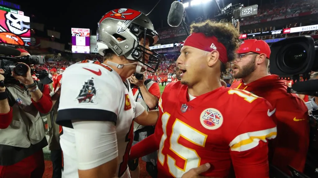 Tom Brady y Patrick Mahomes