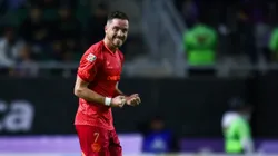 MAZATLAN, MEXICO - FEBRUARY 03: Tomas Molina of Juarez celebrates after scoring the team's second goal during the 5th round match between Mazatlan FC and FC Juarez as part of the Torneo Clausura 2023 Liga MX at Kraken Stadium on February 03, 2023 in Mazatlan, Mexico. (Photo by Sergio Mejia/Getty Images)