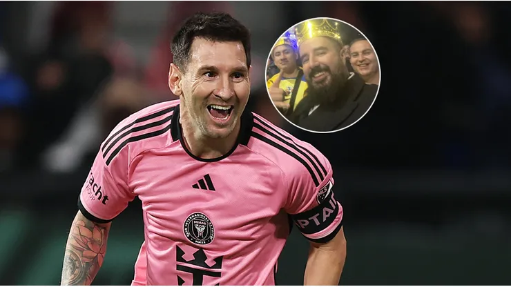 Lionel Messi y Álvaro Morales.