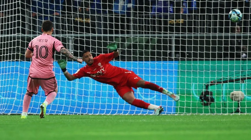 Messi anotó un gol en la derrota de Inter Miami vs Al-Hilal. (Foto: Getty Images)