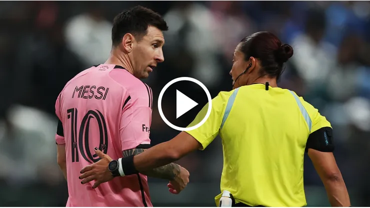 Lionel Messi y Edina Alves.