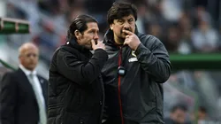 Germán Burgos dijo que tiene una manera de parar los equipos diferente a la de Diego Simeone. Getty Images.